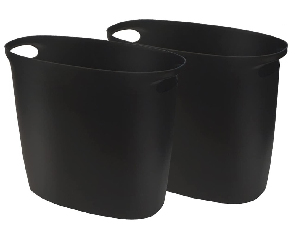 Small Trash Can,2.6 Gallon Plastic Bathroom Wastebasket Garbage Can for Bathr...