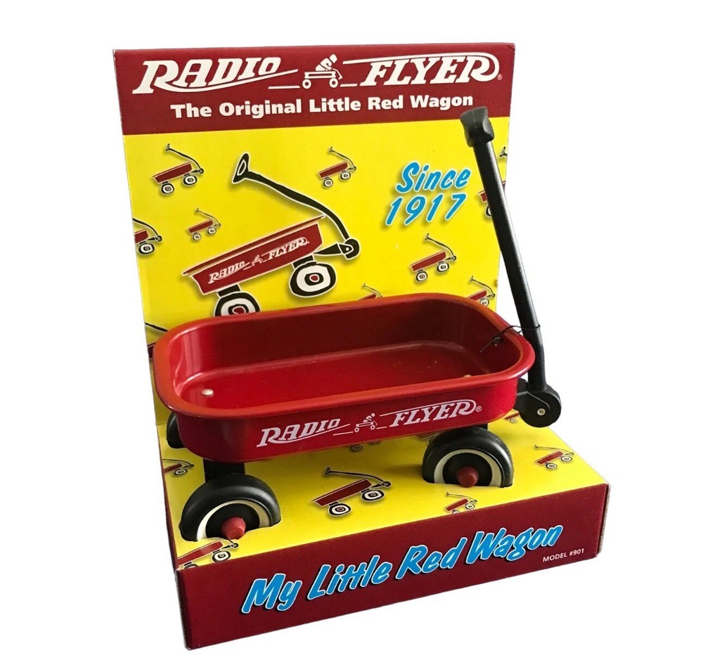 VTG 1998 Original Mini Radio Flyer Little Red Wagon Toy Collectable 7