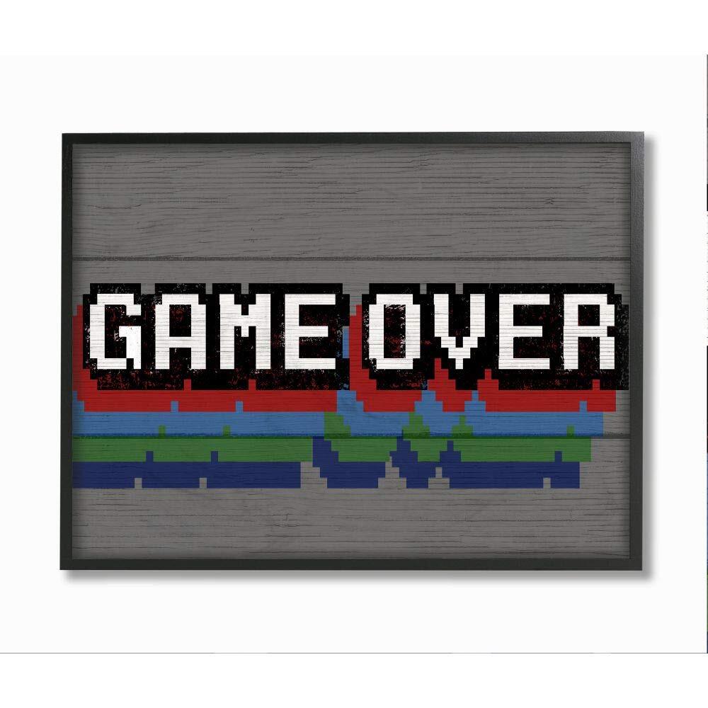 Phrase Rustic Video Game Text, Designed by Daphne Polselli Wall Art, 11 x 14,...