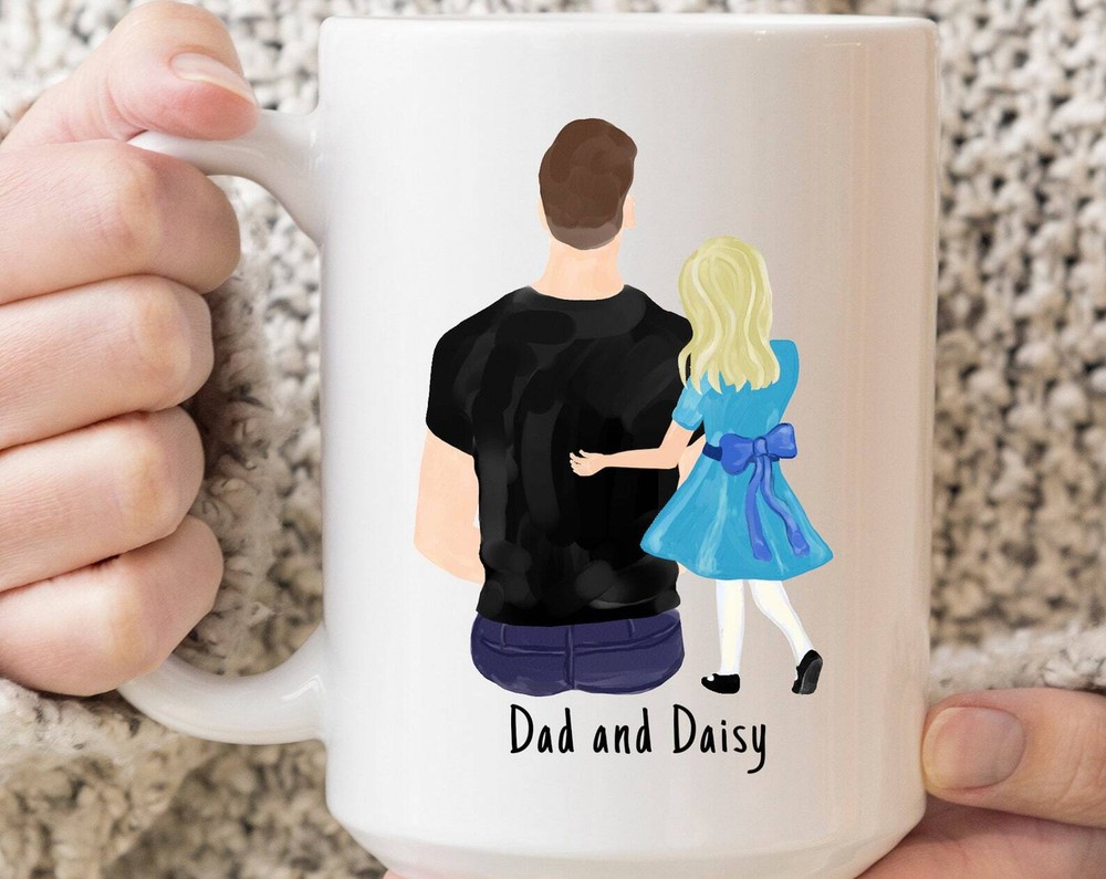 Custom Father Daughter Mug Custom Name Father Mug Best Dad Ever Mug Best Daddy