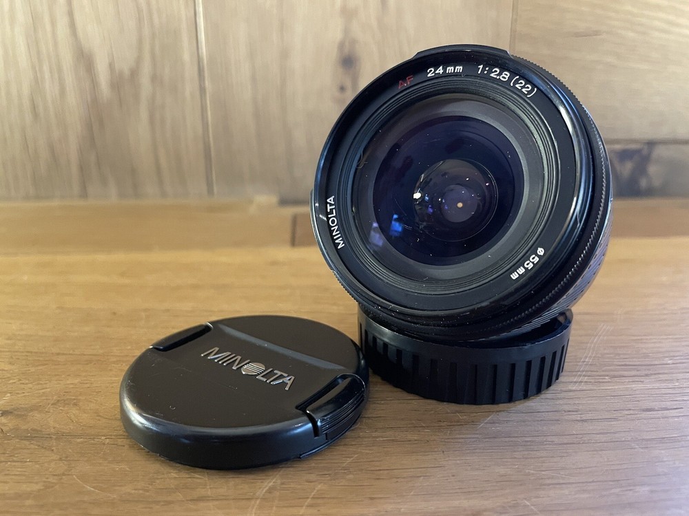 *Near Mint ++* Minolta AF 24mm F/2.8 New Type Lens for Minolta Sony A alpha /JPN