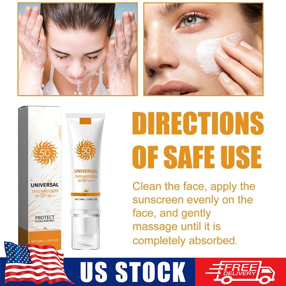 Hydrating Tinted Sunscreen SPF50 Travel Size Sun Essence for Face