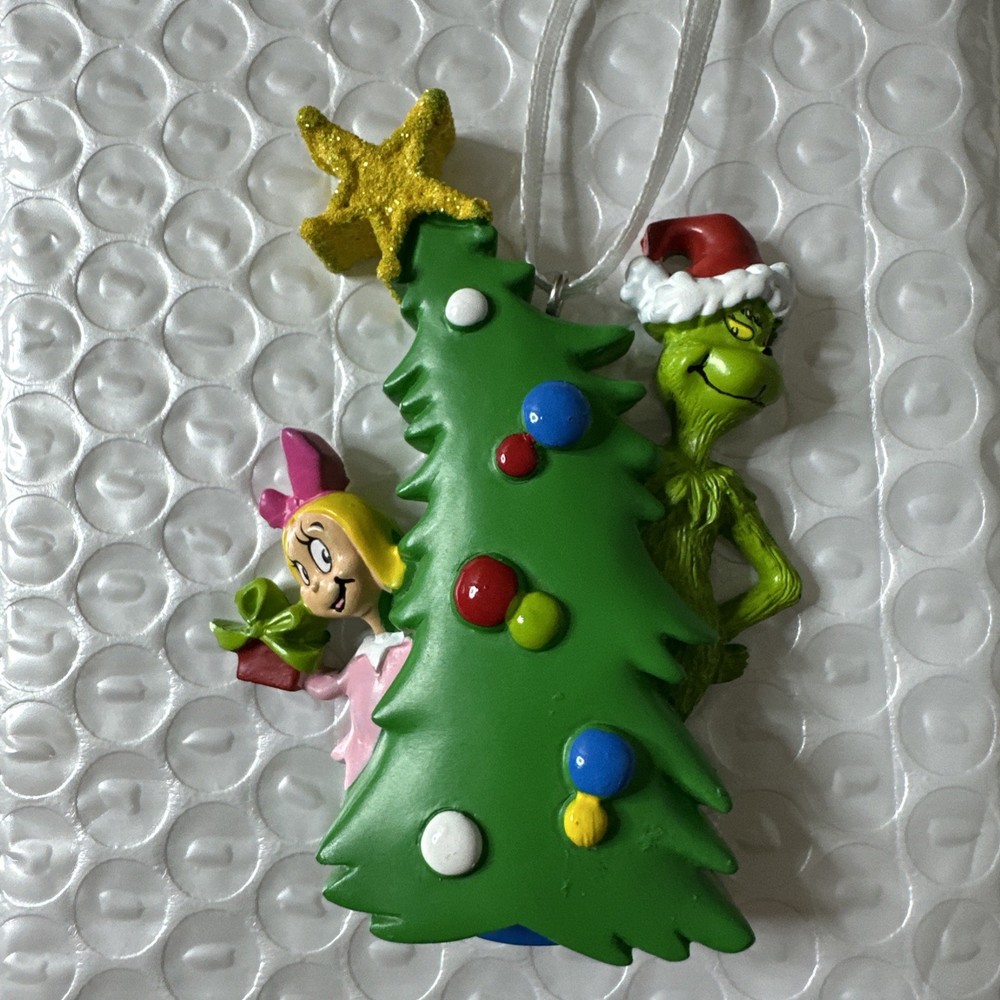 Hallmark Dr Seuss Grinch Stole Christmas Grinch and Cindy Lou Who Ornament