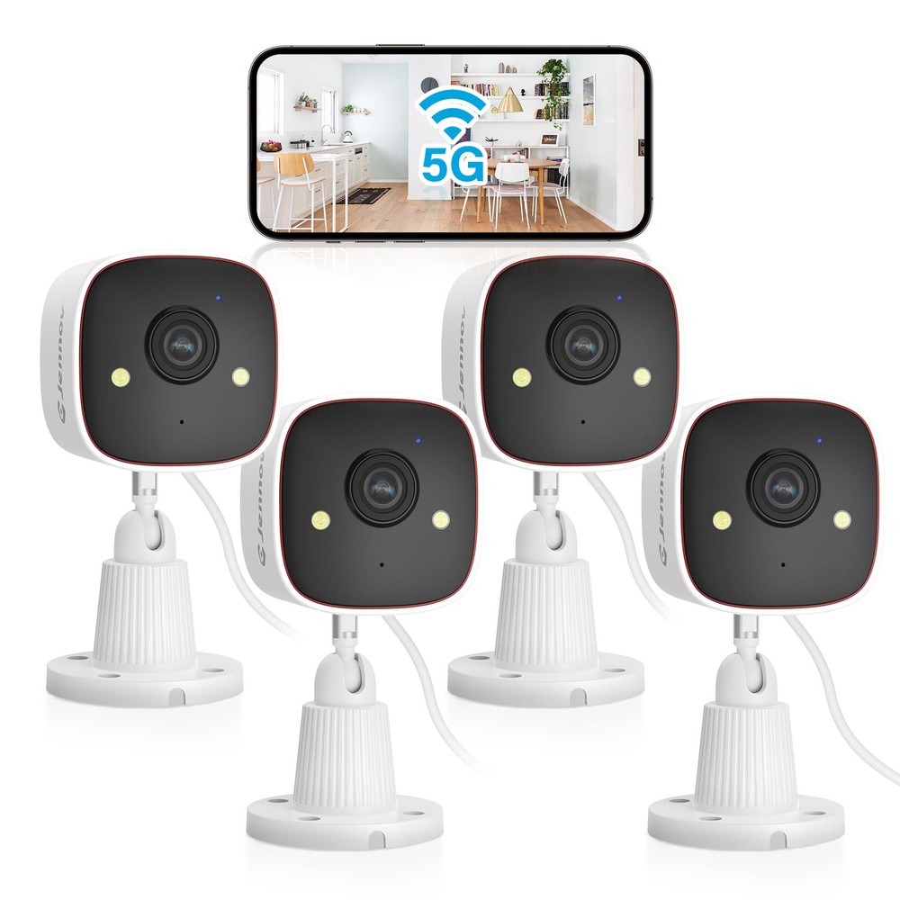 Outdoor/Indoor Security Cameras 5Ghz/2.4Ghz WiFi, 2K HD Color Night Vision/AI...