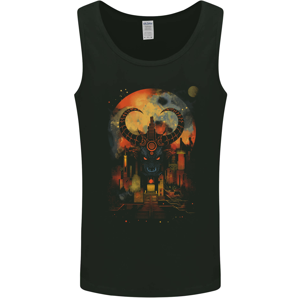 Urban Evil Bull Fantasy Mens Vest Tank Top
