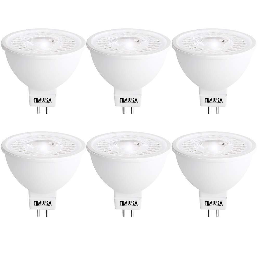 MR16 LED Light Bulbs 12V 5000K Daylight GU5.3 Spot Bipin Non-Dimmable 5W 500L...