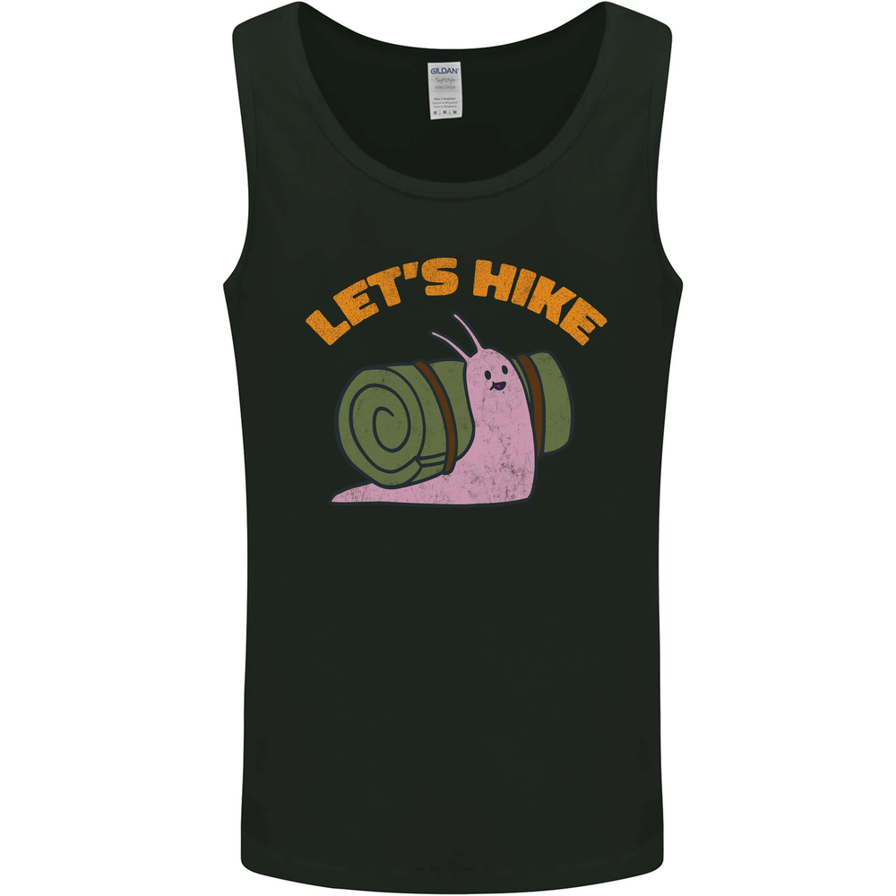 Lets Hike Funny Slug Trekking Walking Mens Vest Tank Top