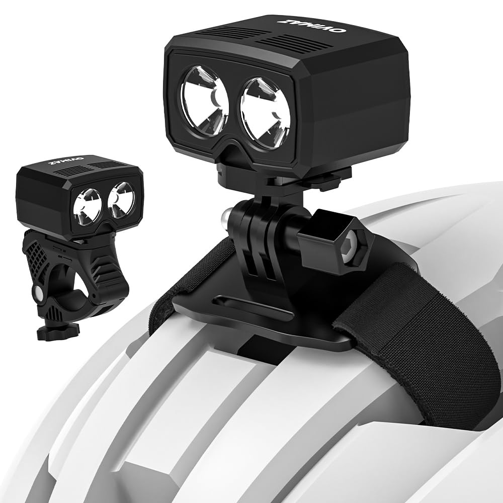 USB Rechargeable 1000 Lumen Bike Helmet Light for Night Cycling Safety