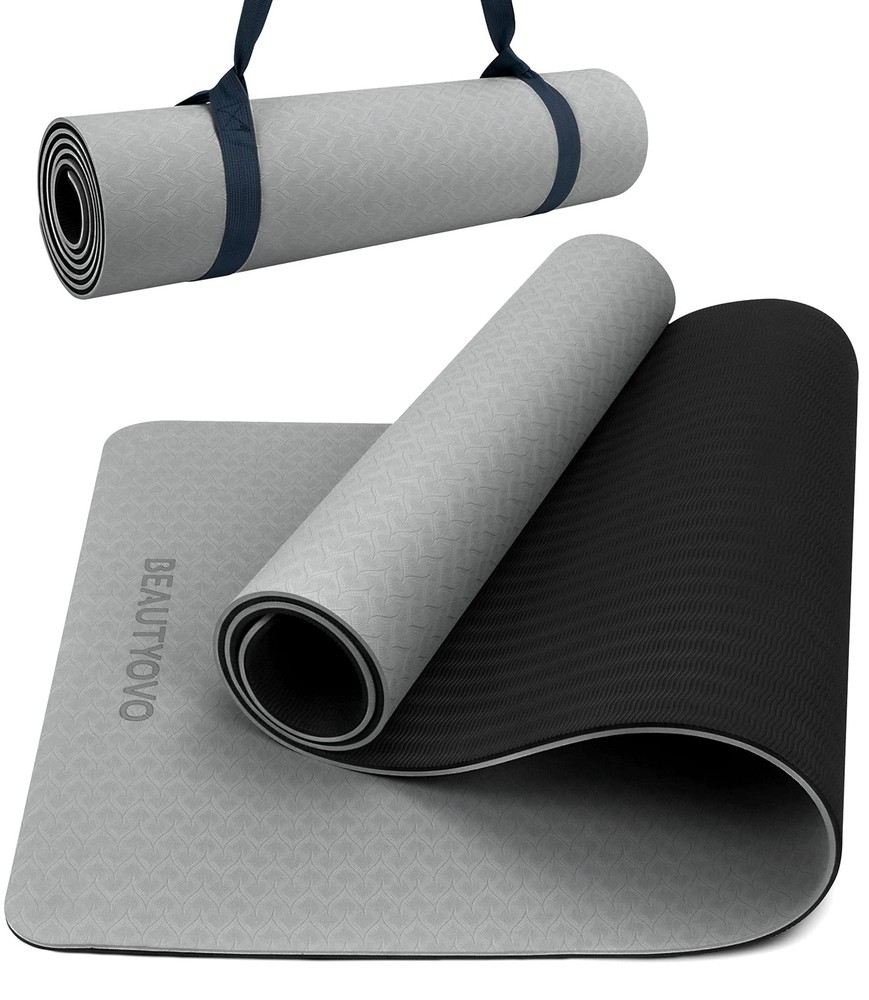 Extra Thick 1/3 Inch Non-Slip Yoga Mat with Strap for Professionals