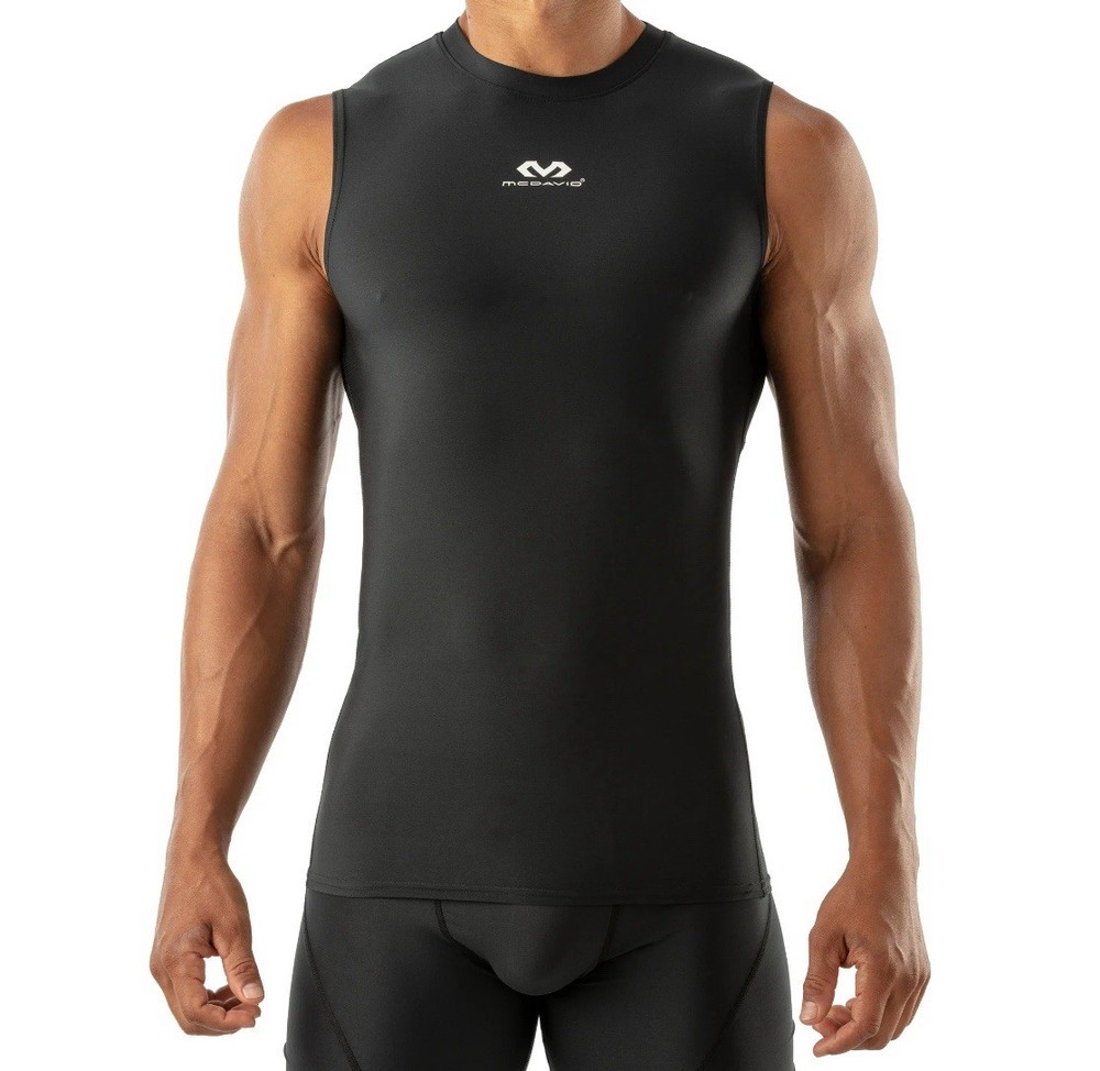 🔥NEW🔥 McDavid Sport Compression Tank Shirt, Black, Adult Unisex