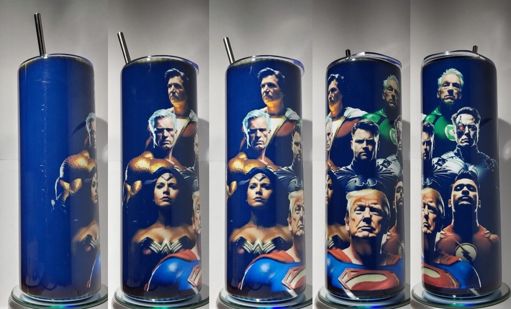 Trump hero's tumbler  Stainless-Steel 20oz with SS straw and cleaner