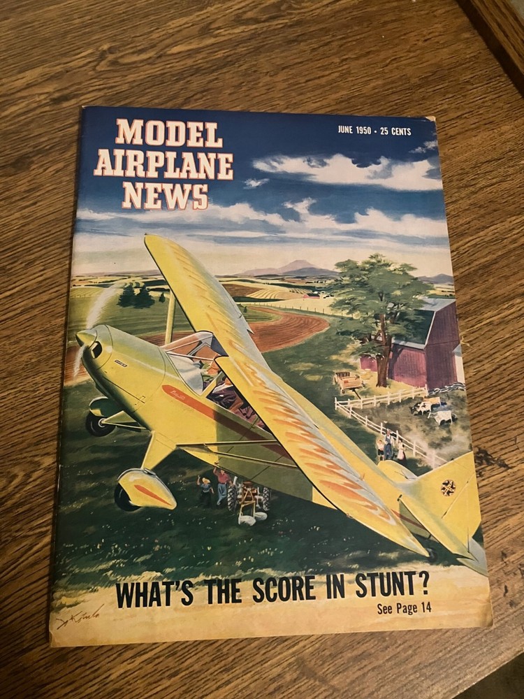 Vintage Back Issue of Model Airplane News Magazine - June 1950