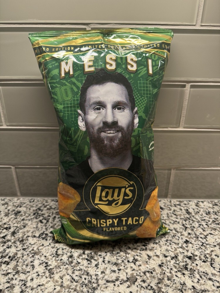 Lionel Messi Limited Edition Lays Crispy Taco  Potato Chips Sealed