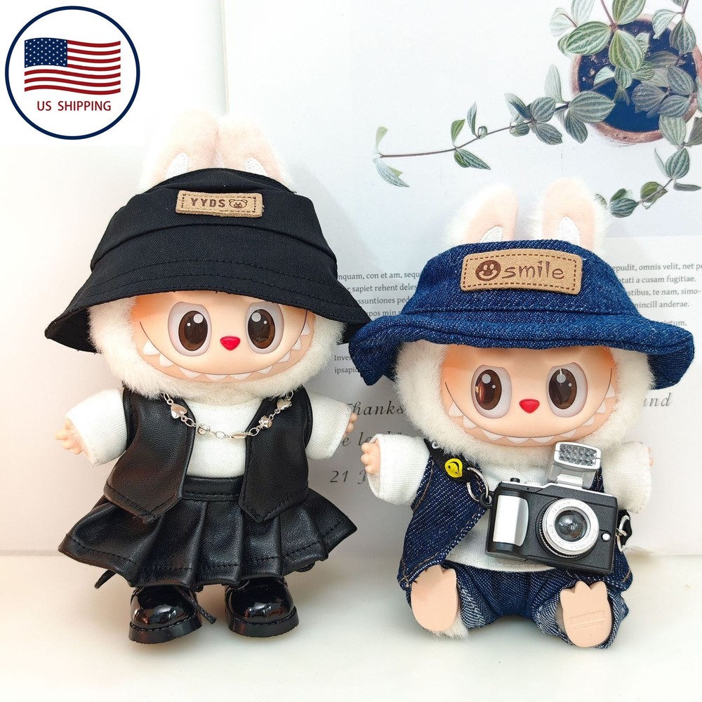 Labubu Punk Style 8-Piece Doll Outfit Set for 1st/2nd/3rd Gen