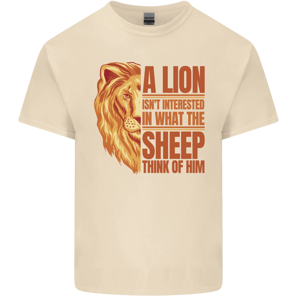 Christianity Lion Quote Religion Christian Mens Cotton T-Shirt Tee Top