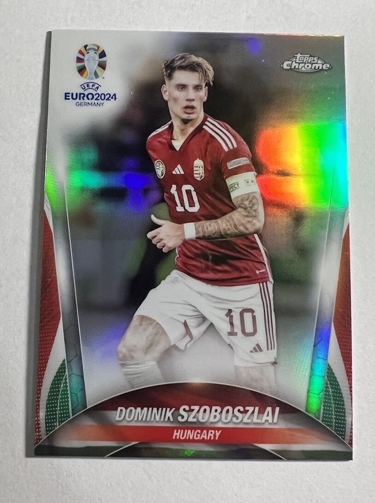 DOMINIK SZOBOSZLAI 2024 2024 Topps Chrome UEFA Euro Refractor #90