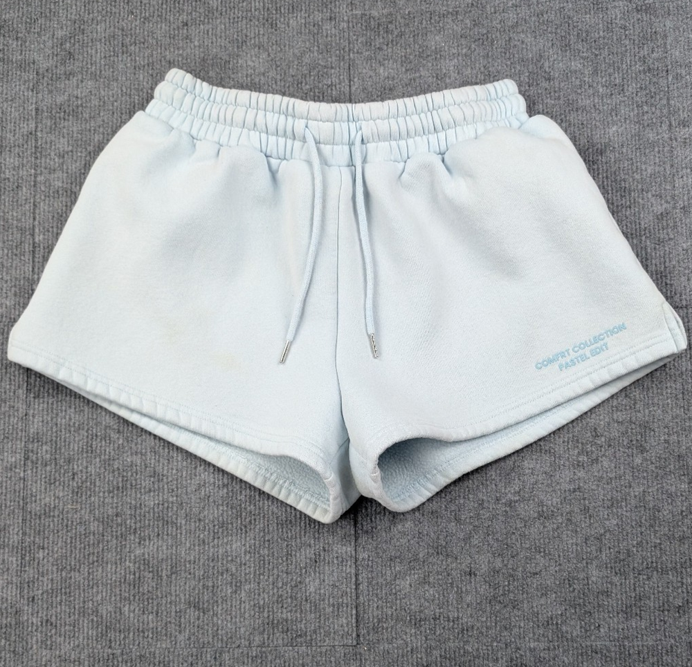 Comfrt Shorts Womens Large Pastel Collection Fleece Lined Weighted Athleisure