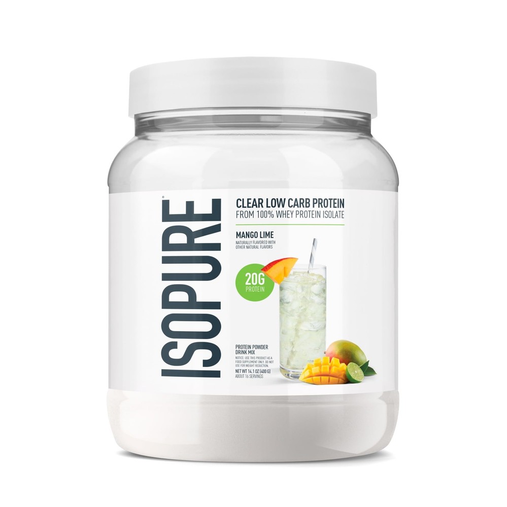 Isopure Clear Whey Isolate Protein Powder Lactose Free Gluten Free Naturally ...