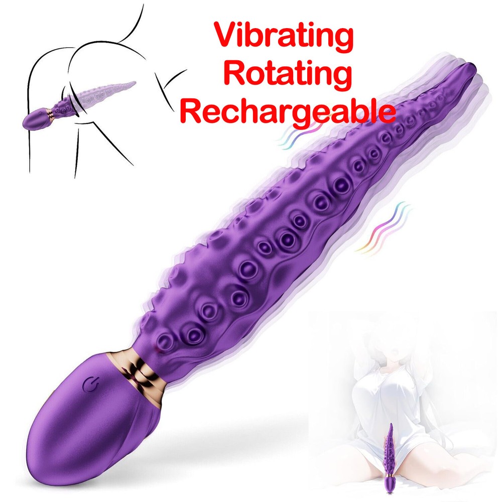 Octopus Tentacle Rabbit Vibrator G-spot Dildo Massager Rotating Sex Toys Women