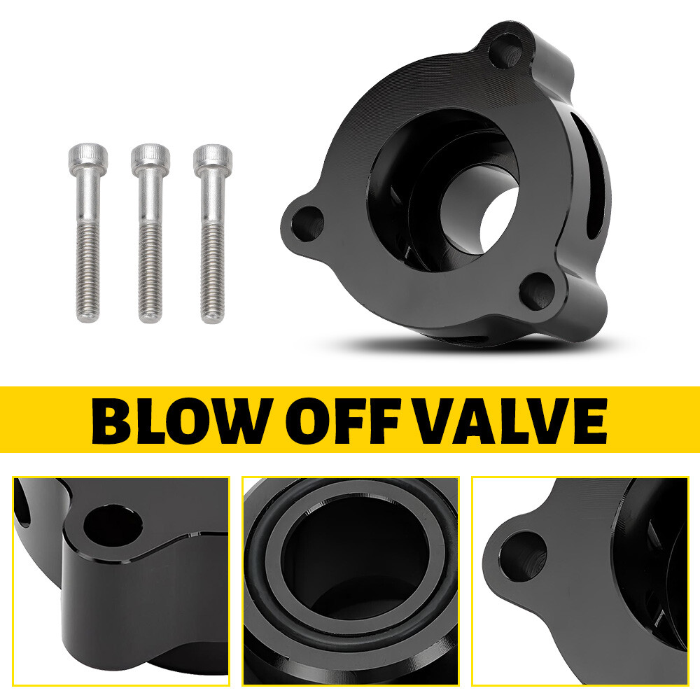 Turbo Blow off Valve Adapter BOV For 2015-2019 FORD MUSTANG 2.3L ECOBOOST Black
