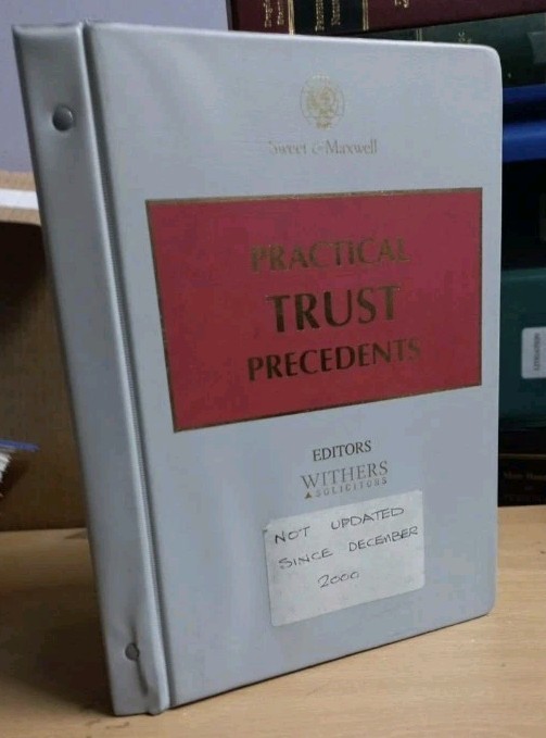 Practical Trust Precedents Looseleaf Sweet And Maxwell By Withers LLP