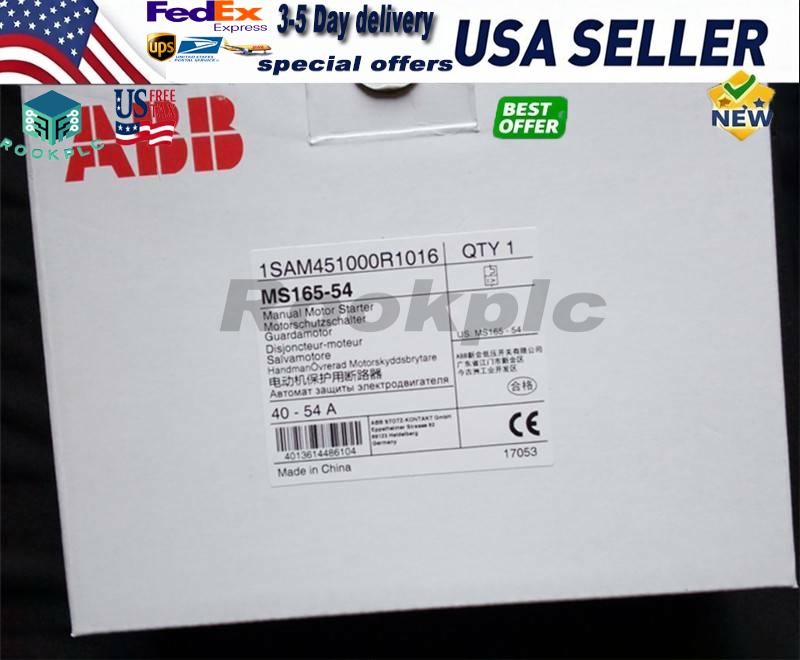 NEW ONE ABB MS165-54 MS16554 Motor protection circuit breaker