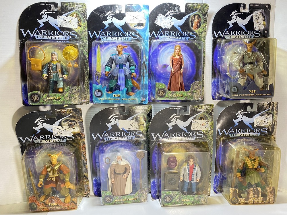 1997 Warriors Of Virtue Lot Of 8 Action Figures NEW