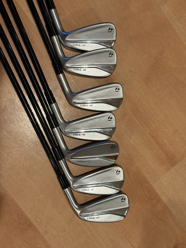 TaylorMade P790 (2021) 4-PW Golf Right Hand Iron Set Graphite Shafts Used