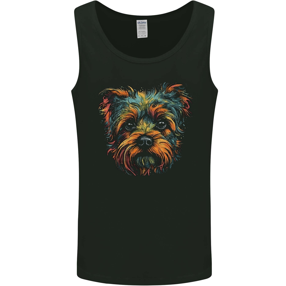 A Cute Yorkshire Terrier Dog Mens Vest Tank Top