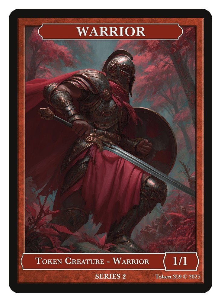 Warrior Token  Givememana Tokens Series 2  Magic, MTG