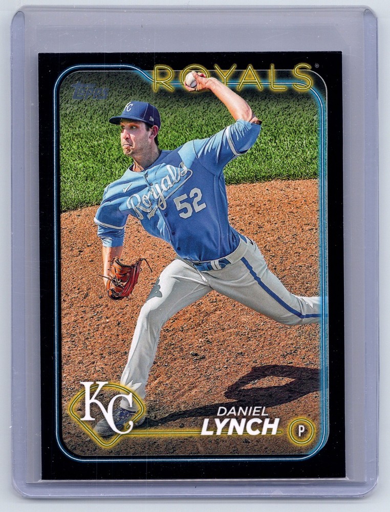 2024 Topps Series 2 Daniel Lynch Black Parallel /73 Royals Card #617