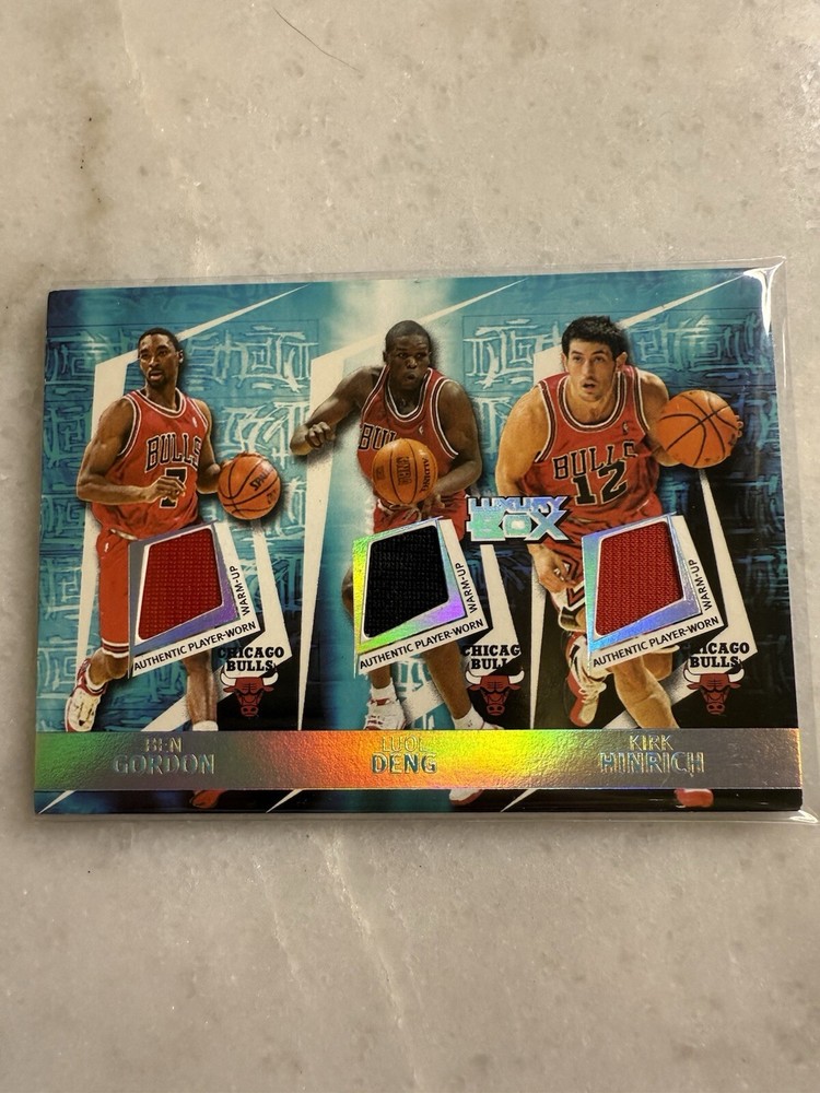 2005-06 Luxury Box Triple Double Relics /193 Ben Gordon Luol Deng Kirk Hinrich Basketball Card  