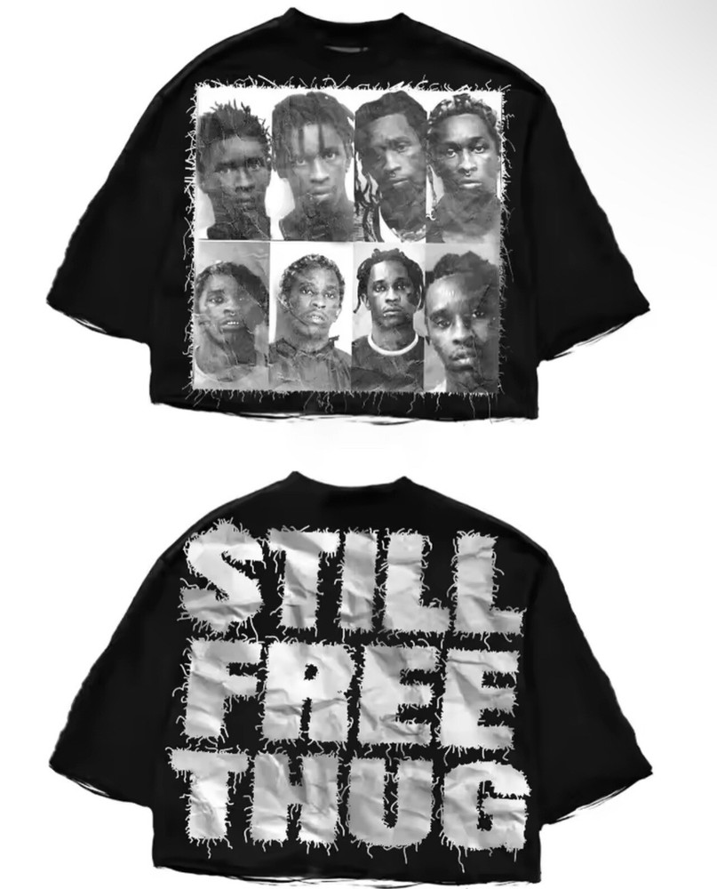 Deadstock Young Thug “Free Thug” 2 Sided Tee 2XL