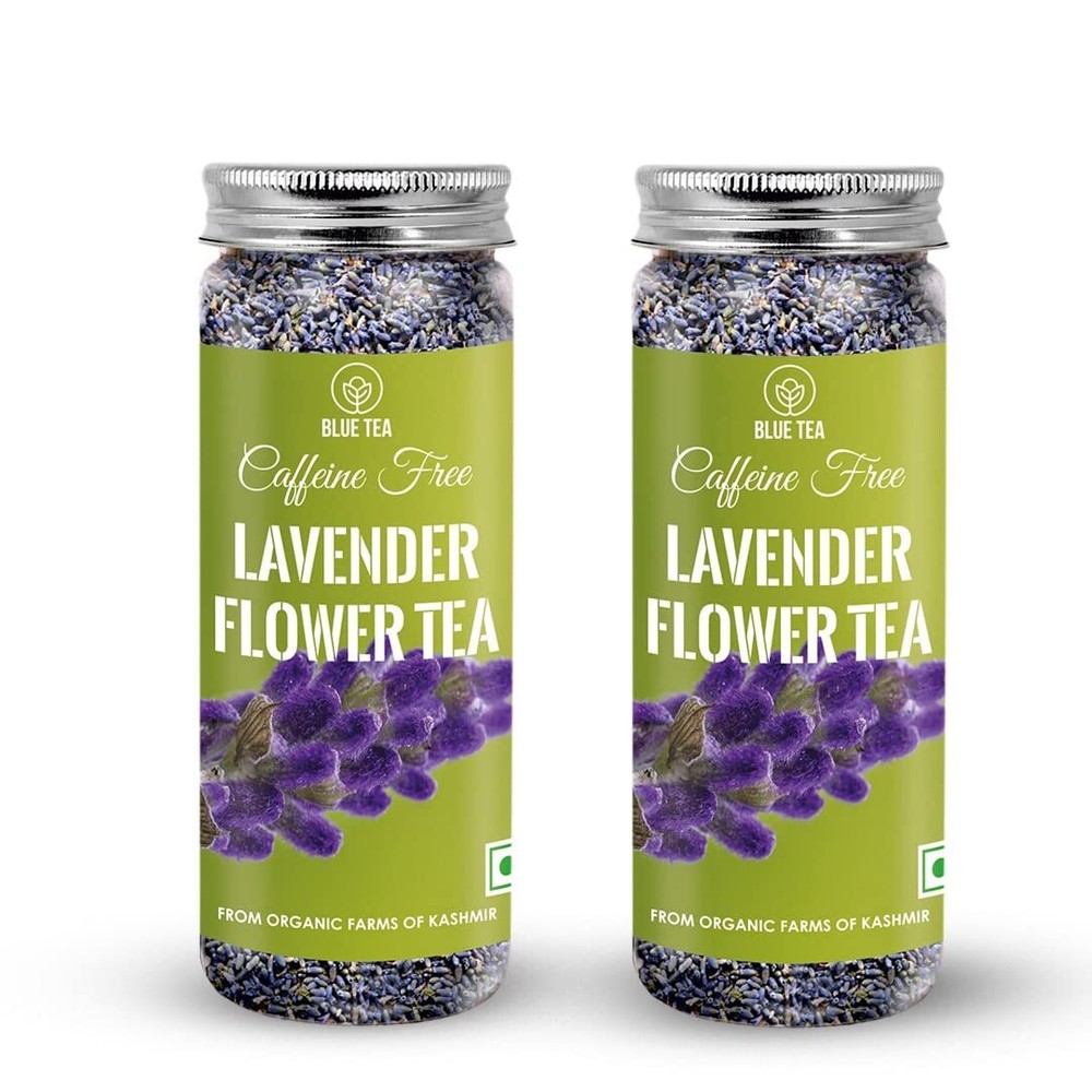 Blue Lavender Mood-Enhancing Loose Tea - 2.1 Oz Pack of 2 - Herbal Blend