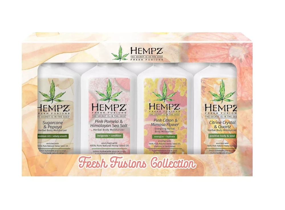 Hempz Fresh Fusion Collection 2.25 oz - 4ct - Travel Moisturizers NEW  FREE SHIP