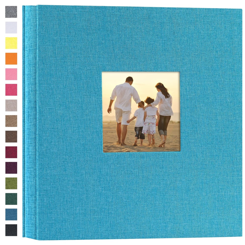 potricher Linen Hardcover Photo Album 4x6 1000 Photos Large Capacity for Fami...