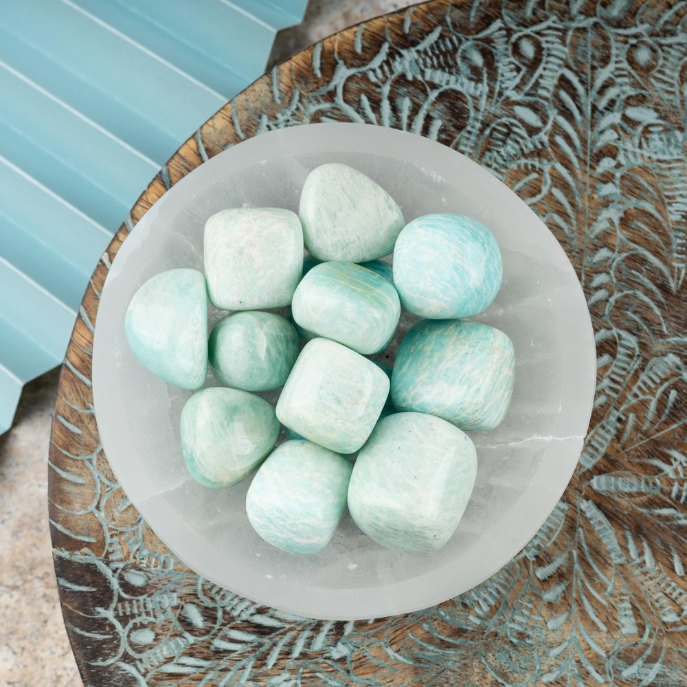 Aquamarine Tumbled Stone for Meditation Healing and Energy