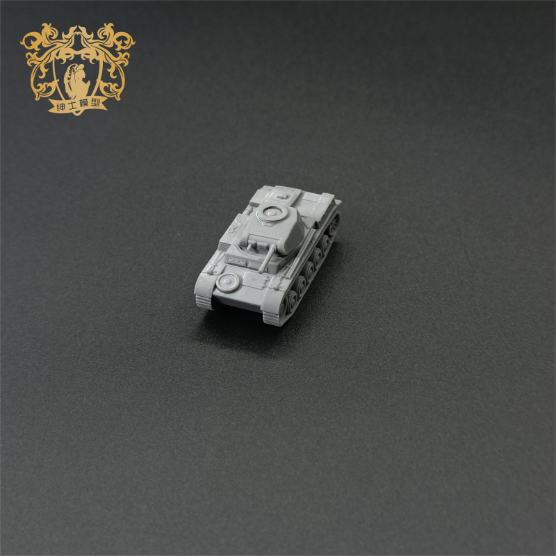 Vegetarian Group II Tank - Type F Light Tank 1/144  Tank Model 3D Printed Model