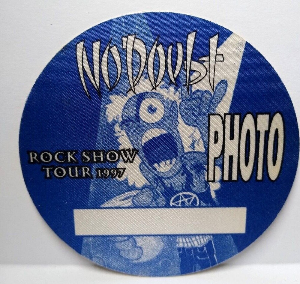 No Doubt Backstage Pass 1997 Rock Show Tour Cloth Fabric Original Pop Rock