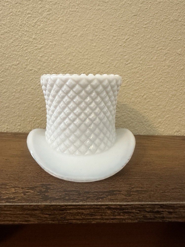 Westmorland Milk Glass English Hobnail Decorative Hat Pin