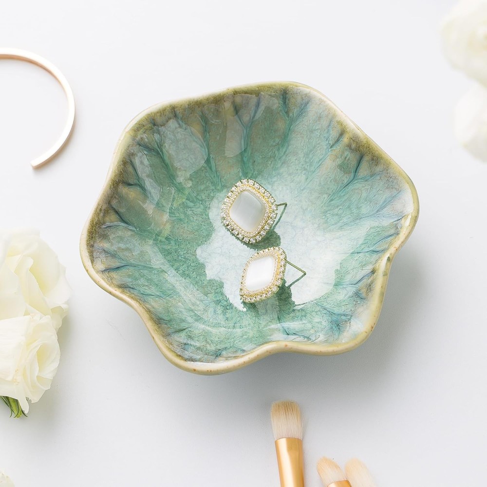 Ceramic Jewelry Dish for Earrings Rings and Small Trinkets