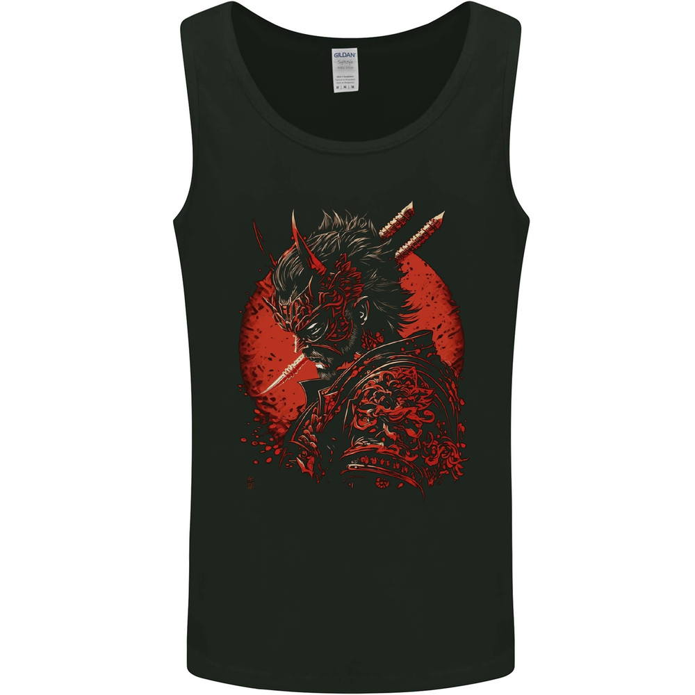 Bushido Samurai Devil Warrior Fantasy Mens Vest Tank Top