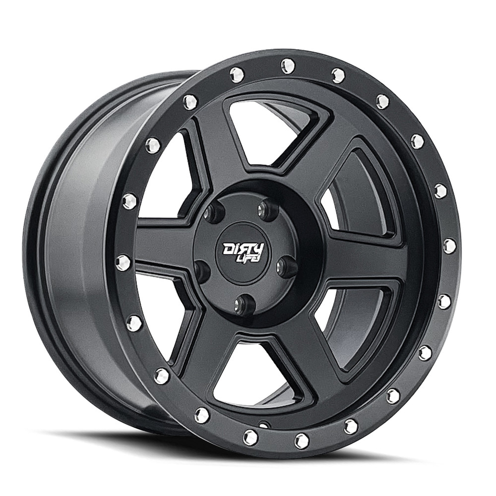 Dirty Life Compound 9315 Matte Black 18X9 6-139.7 -12Mm 106Mm