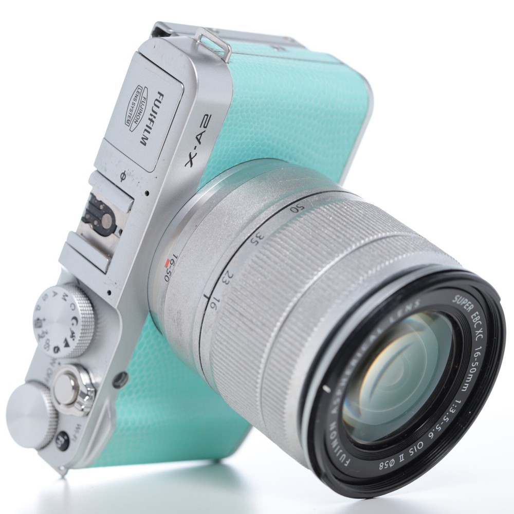 Fujifilm X-A2 16MP Mirrorless Camera with 16-50mm Lens in Mint Green - Fully Functional  