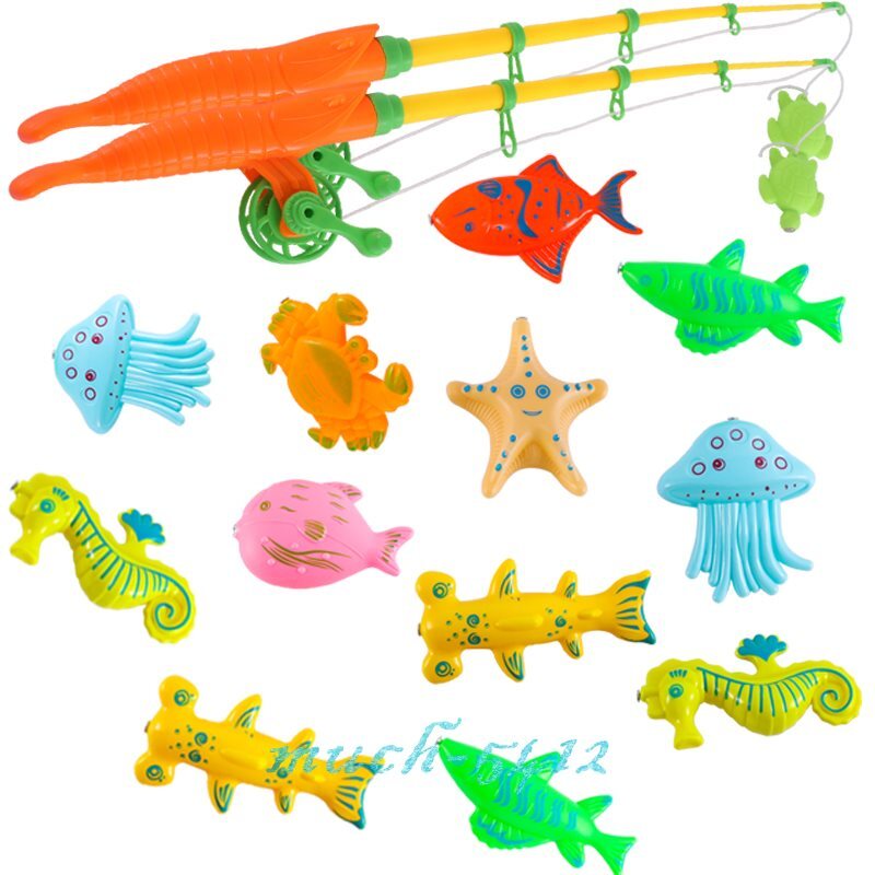 Magnetic Fishing Bath Toys For Kids Toddlers Girls Boys Bathing 1 2 3 4 Year Old