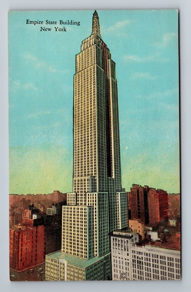 Vintage Empire State Building NYC Souvenir Postcard