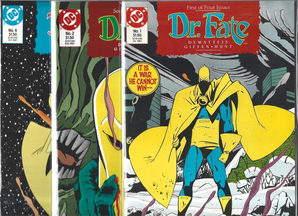 DR. FATE NEAR SET LOT OF 3 - #1 #2 #4 (NM-) HIGH GRADE COPPER AGE DC, DOCTOR