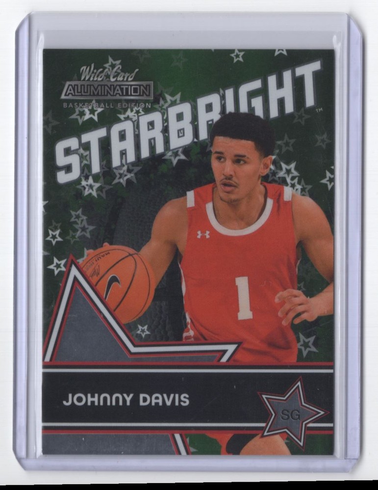 2021-22 Wild Card Alumination Starbright Johnny Davis Wisconsin Badgers #SB-13