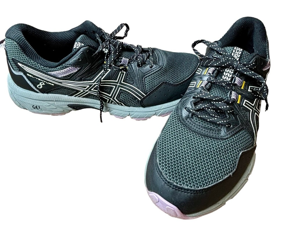 Asics Women’s Gel Venture 8 1012A706 Black Running Shoes Sneakers Size 11W