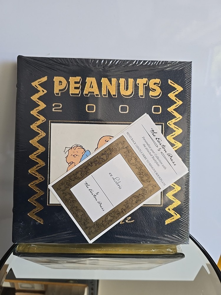 Vintage 2000 Peanuts Hardcover by Charles Schulz First Edition Leather Gilt